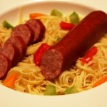 Kielbasa and Linguine Recipe Image