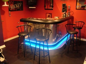 home bar neon lighting